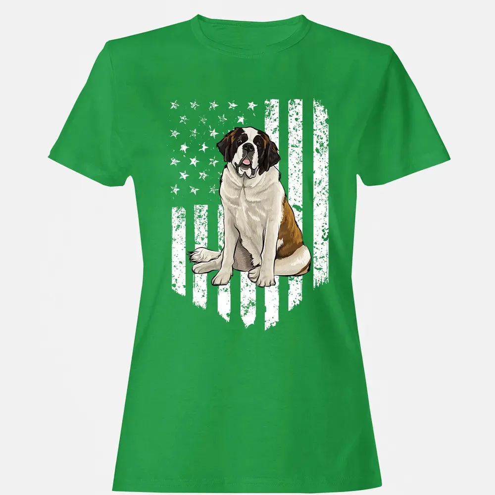 Black White American Flag St.png Women's T-shirt - 7