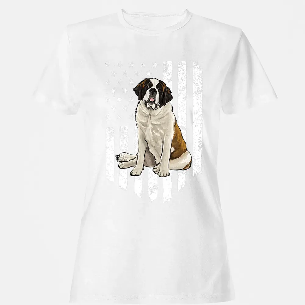 Black White American Flag St.png Women's T-shirt - 16