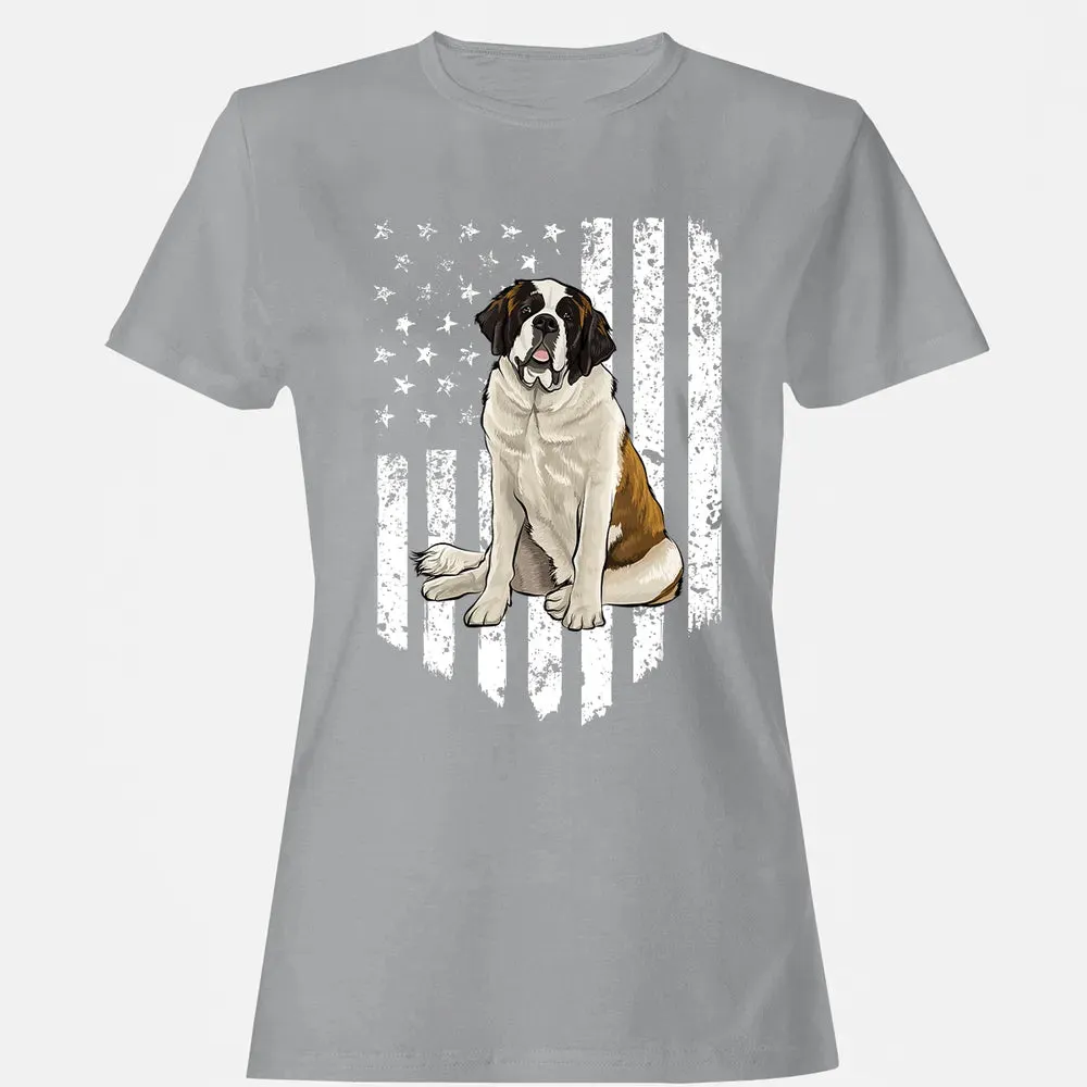 Black White American Flag St.png Women's T-shirt - 15