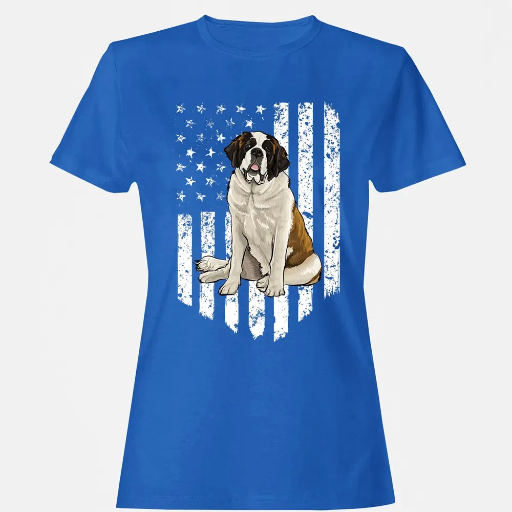 Black White American Flag St.png Women's T-shirt - 14