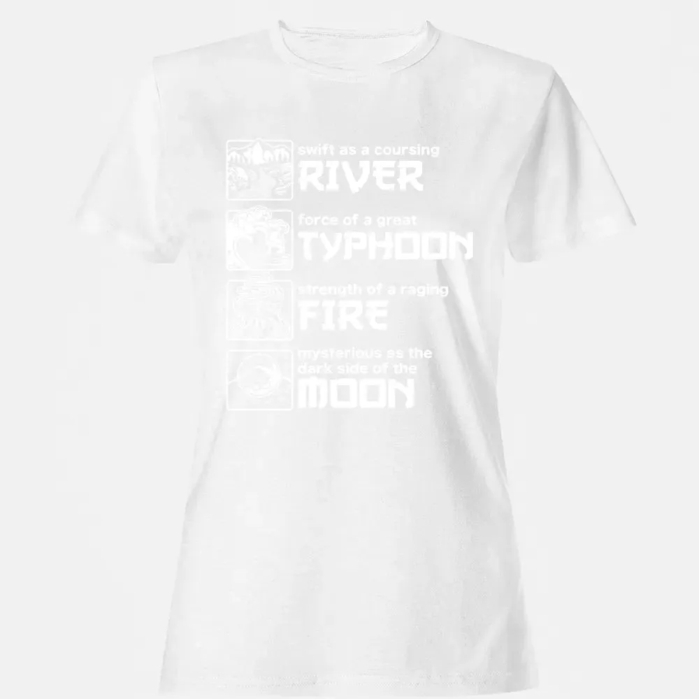 River Typhoon Fire Moon Women's T-shirt - 16