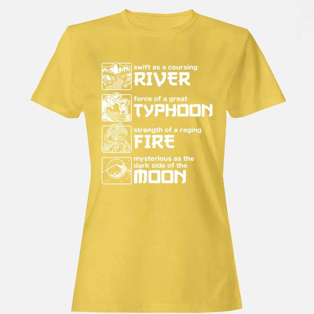 River Typhoon Fire Moon Women's T-shirt - 4