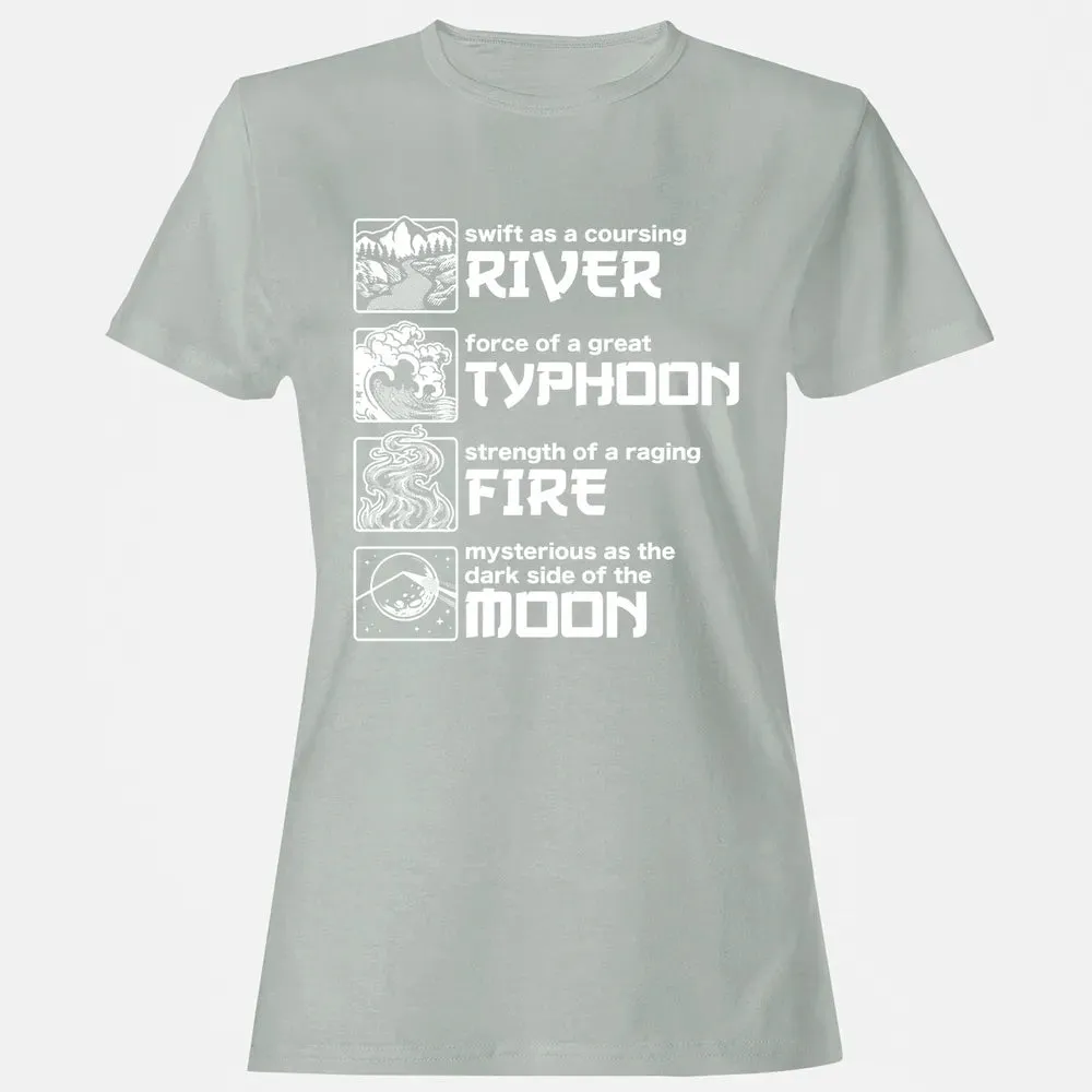 River Typhoon Fire Moon Women's T-shirt - 2
