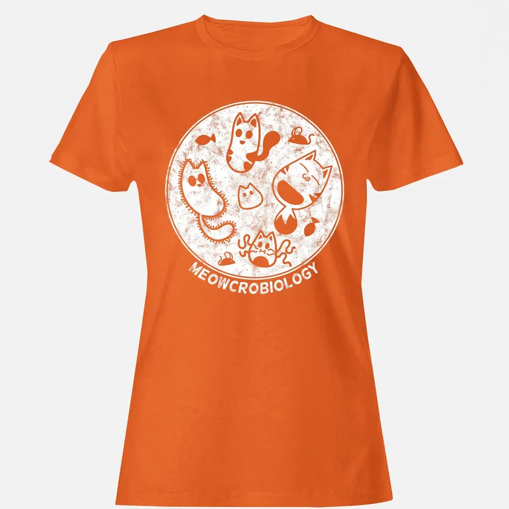 Cute Cat Distressed Bacteria Microbiology Science Women's T-shirt - 11