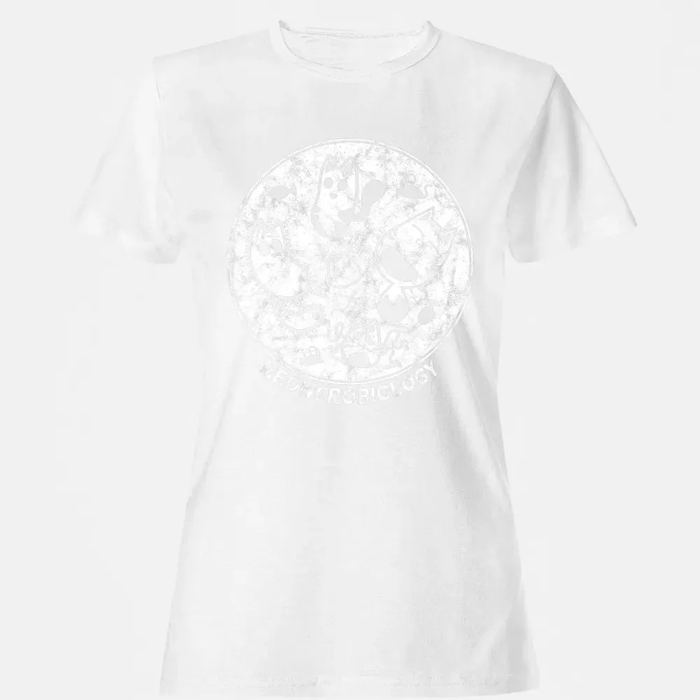 Cute Cat Distressed Bacteria Microbiology Science Women's T-shirt - 16