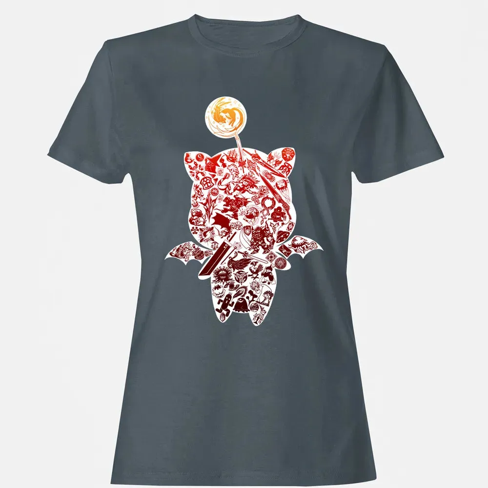Fantasy Moogle verse Red Women's T-shirt - 3