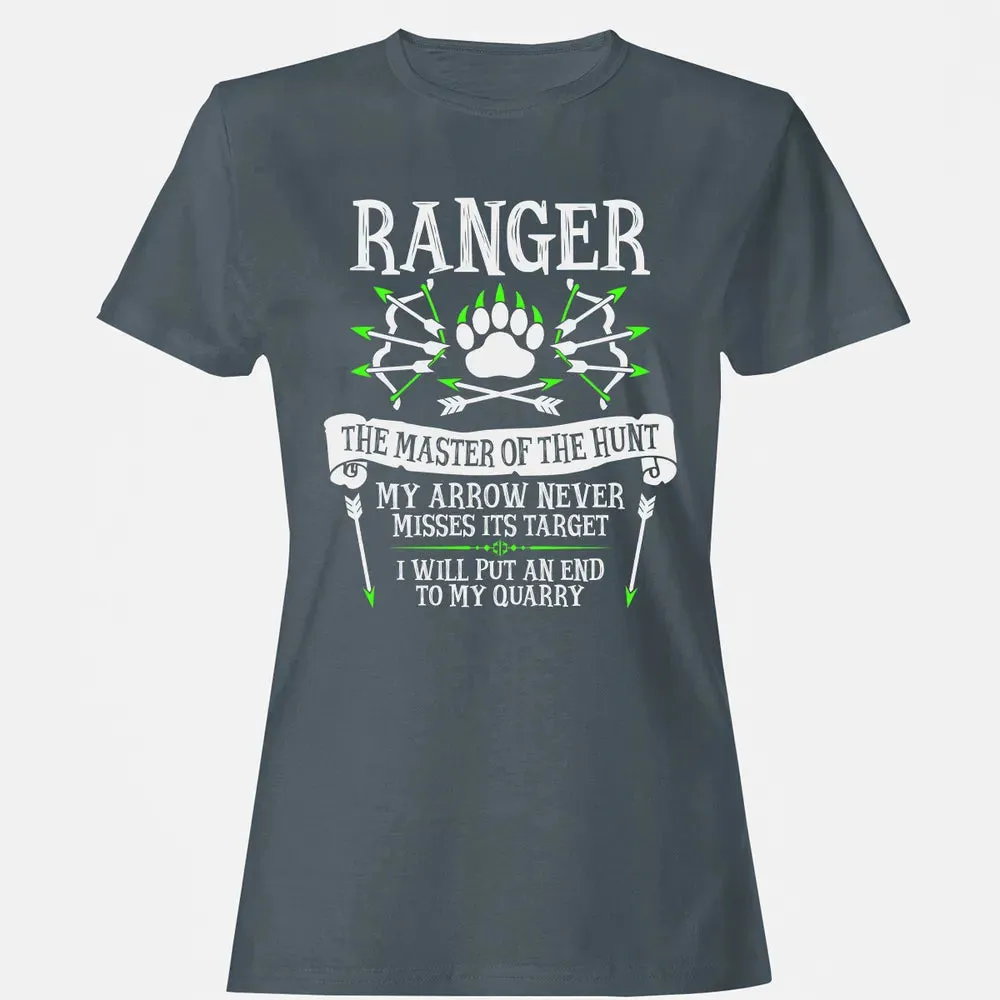 RANGER, The Master of the Hunt (White Text) Women's T-shirt - 3