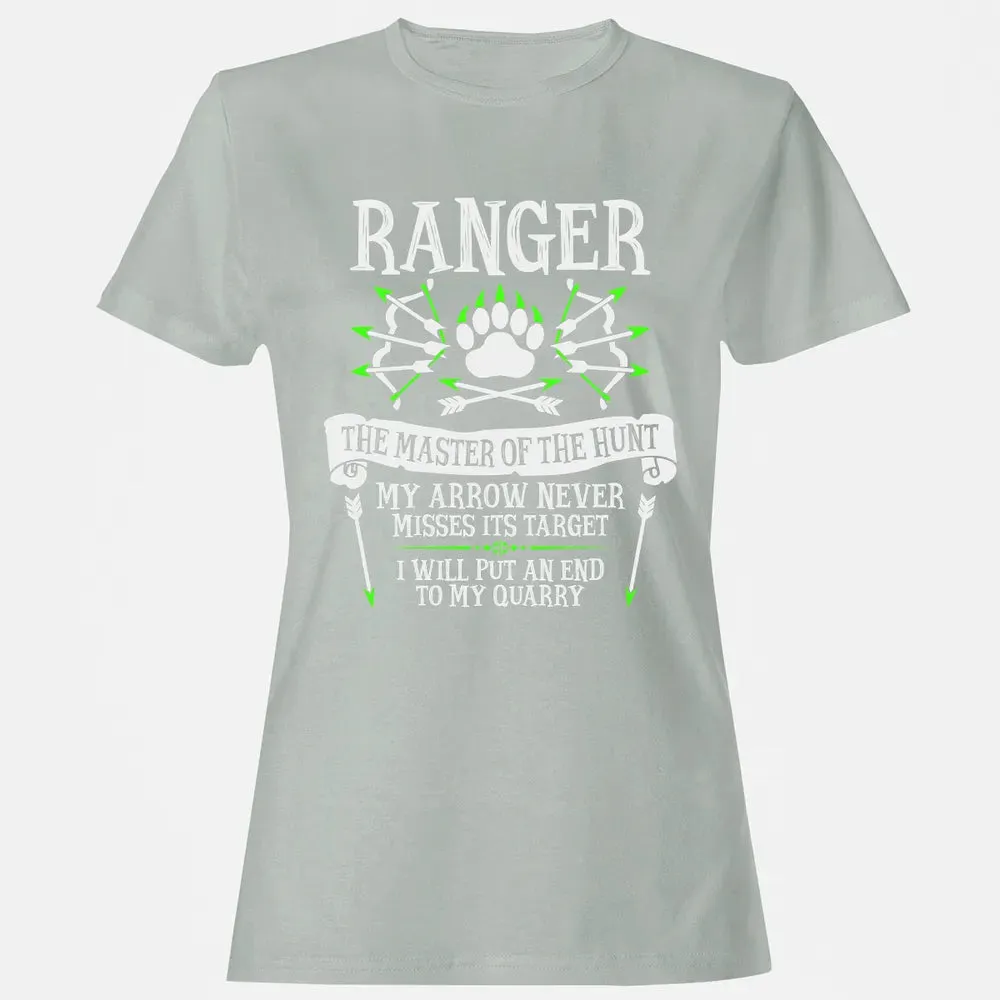 RANGER, The Master of the Hunt (White Text) Women's T-shirt - 2