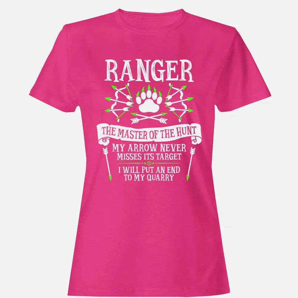 RANGER, The Master of the Hunt (White Text) Women's T-shirt - 6