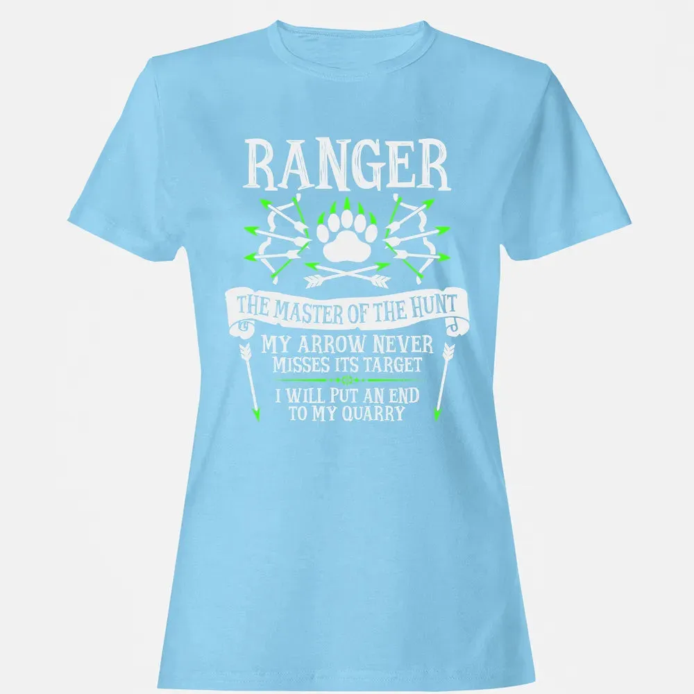 RANGER, The Master of the Hunt (White Text) Women's T-shirt - 8