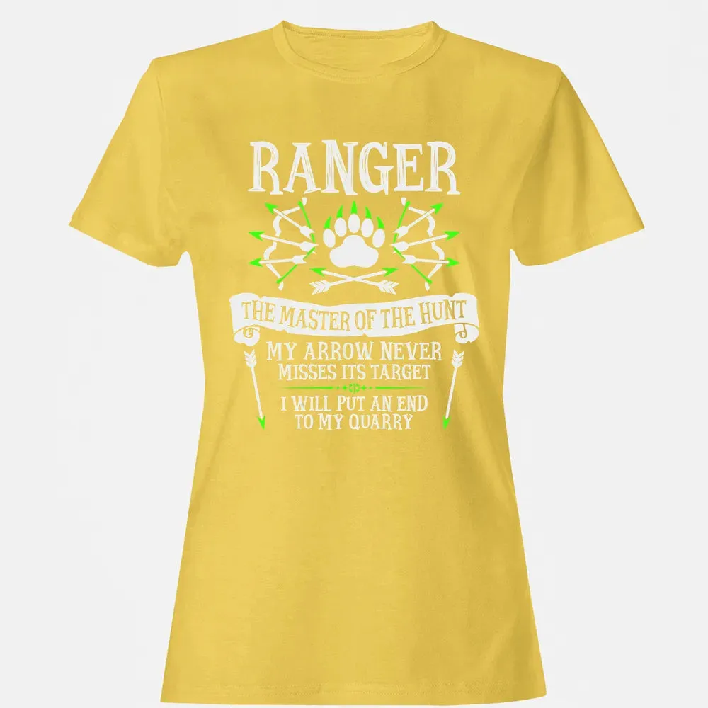 RANGER, The Master of the Hunt (White Text) Women's T-shirt - 4