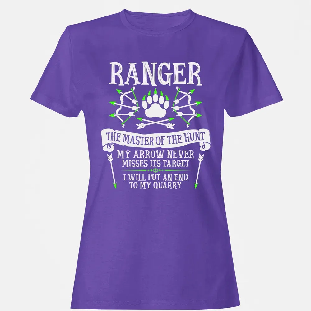 RANGER, The Master of the Hunt (White Text) Women's T-shirt - 12