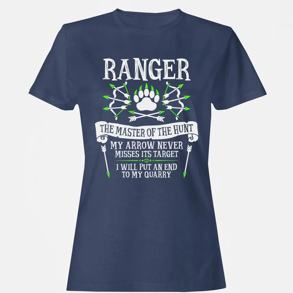 RANGER, The Master of the Hunt (White Text) Women's T-shirt - 10