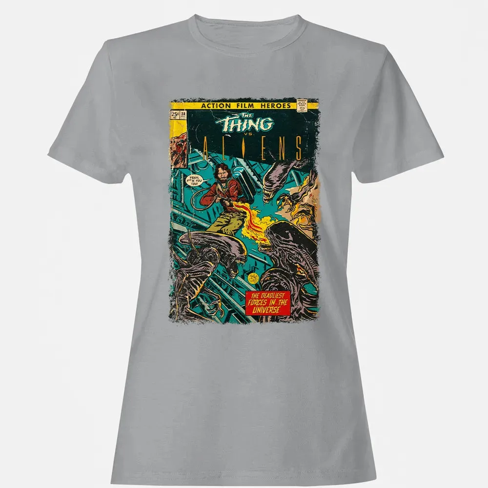 The Thing vs Aliens Women's T-shirt - 15