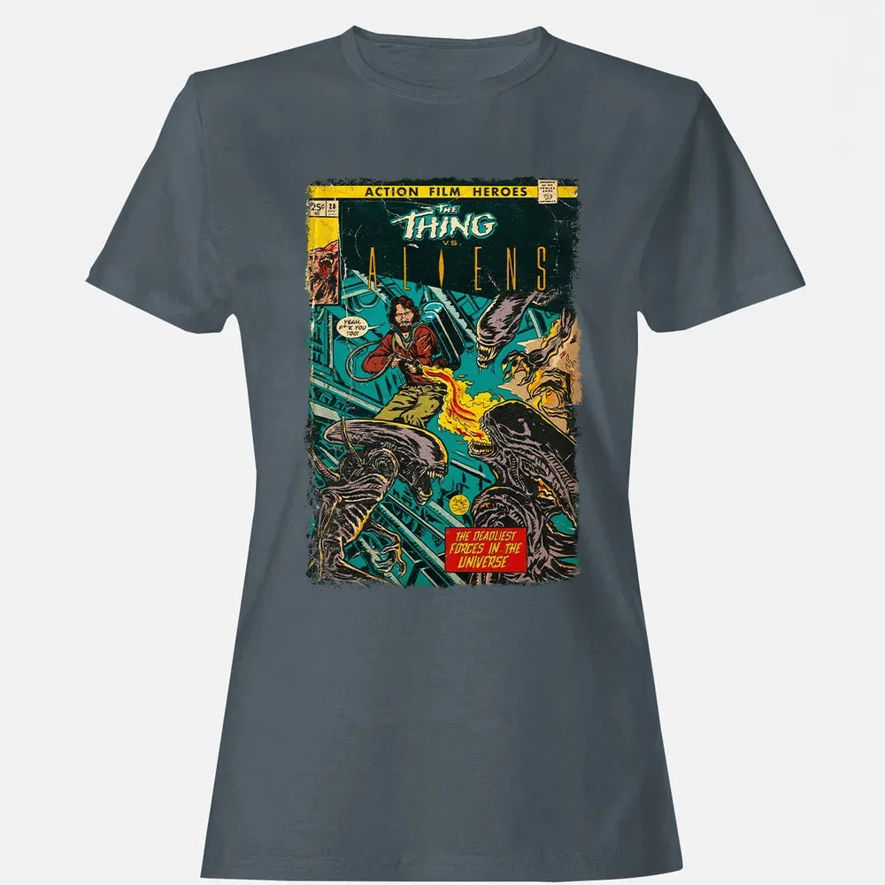 The Thing vs Aliens Women's T-shirt - 3