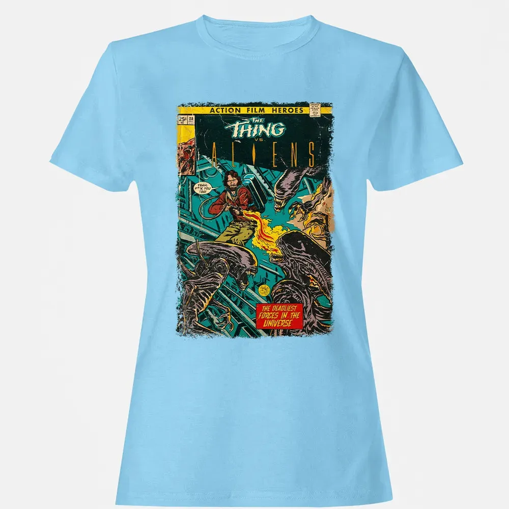 The Thing vs Aliens Women's T-shirt - 8