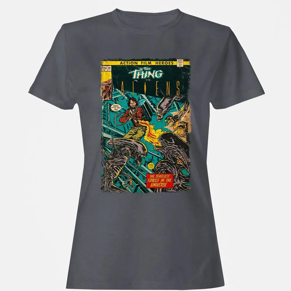 The Thing vs Aliens Women's T-shirt - 5