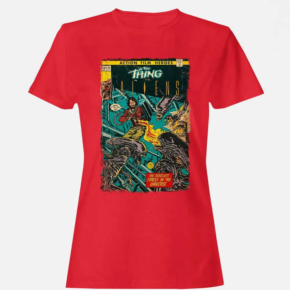 The Thing vs Aliens Women's T-shirt - 13