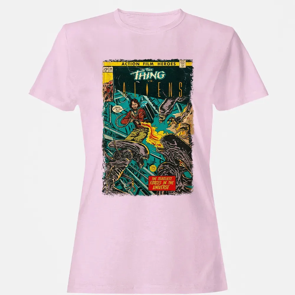 The Thing vs Aliens Women's T-shirt - 9