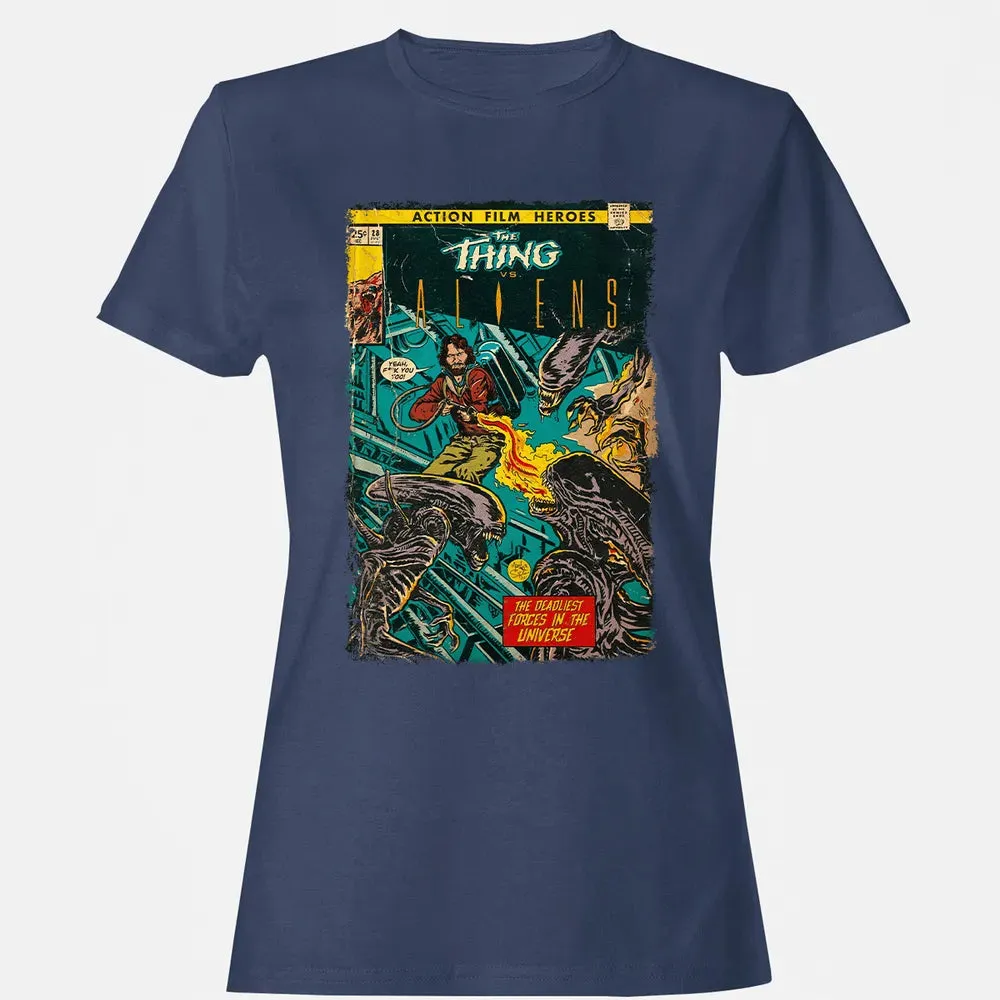 The Thing vs Aliens Women's T-shirt - 10