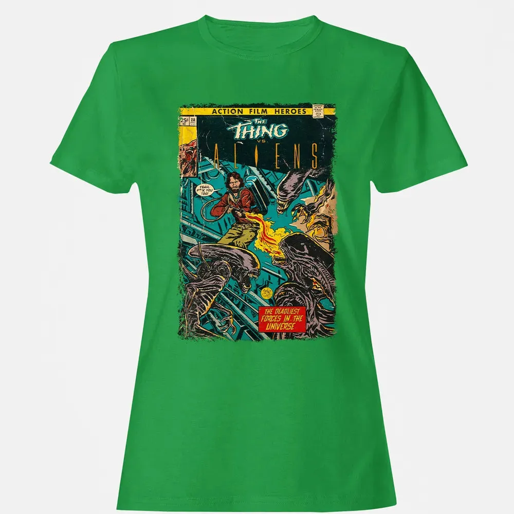 The Thing vs Aliens Women's T-shirt - 7