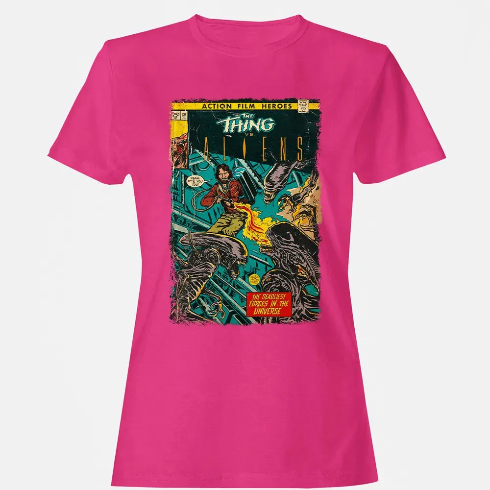The Thing vs Aliens Women's T-shirt - 6