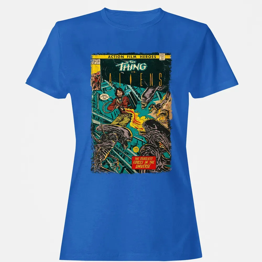 The Thing vs Aliens Women's T-shirt - 14