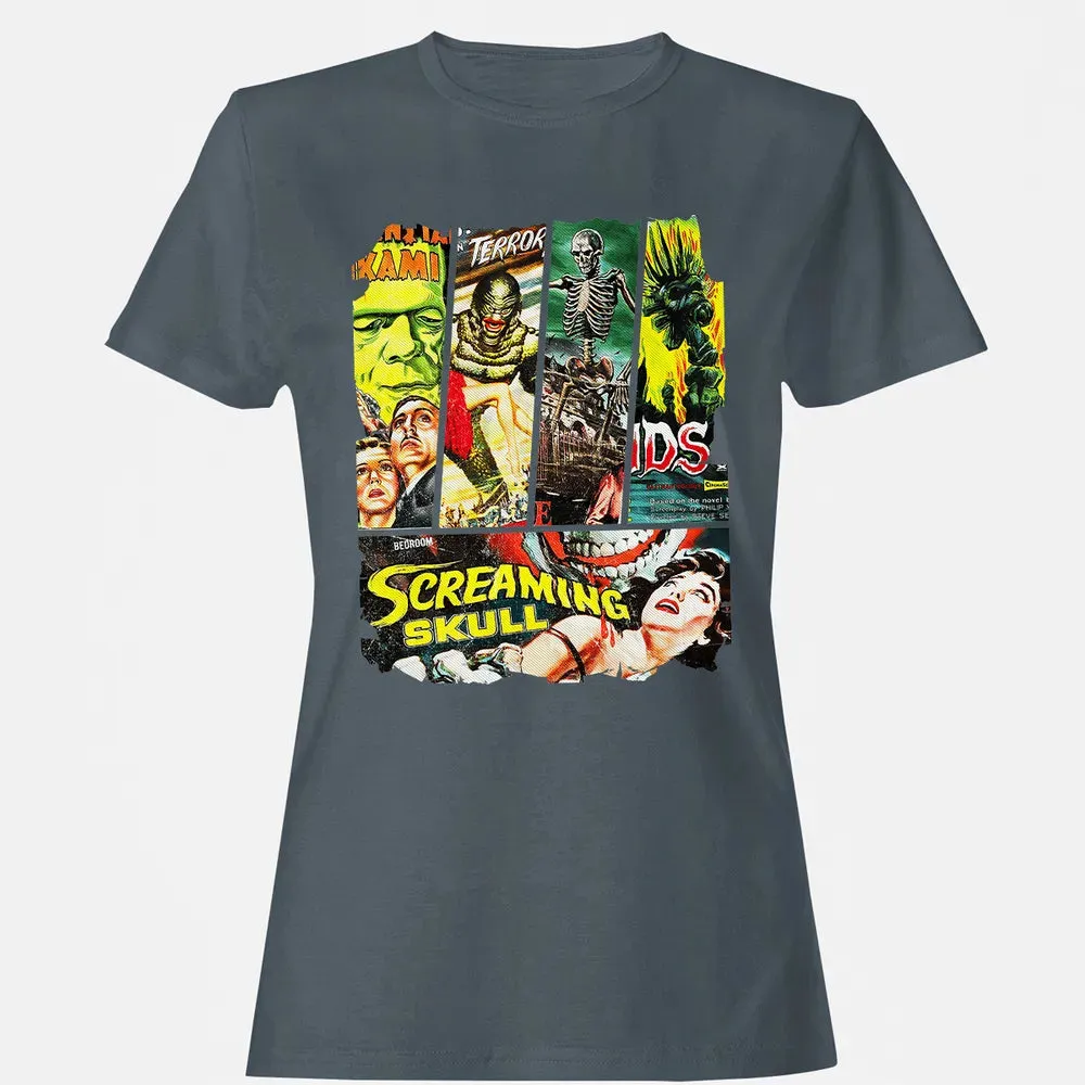 Vintage Sci-Fi Horror Women's T-shirt - 3