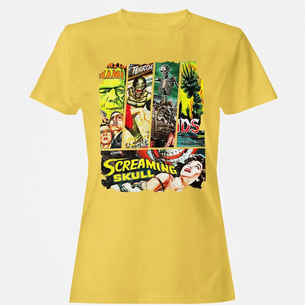 Vintage Sci-Fi Horror Women's T-shirt - 4