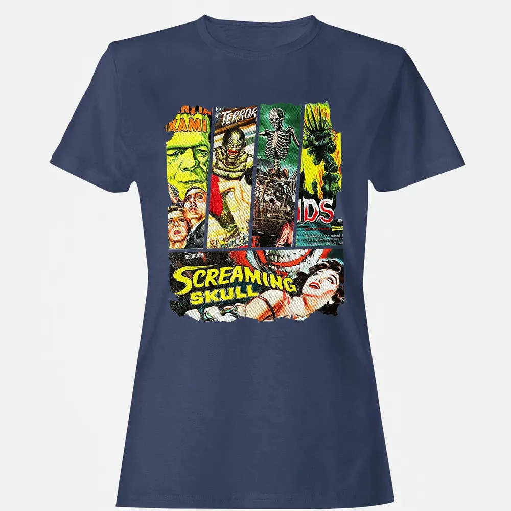 Vintage Sci-Fi Horror Women's T-shirt - 10