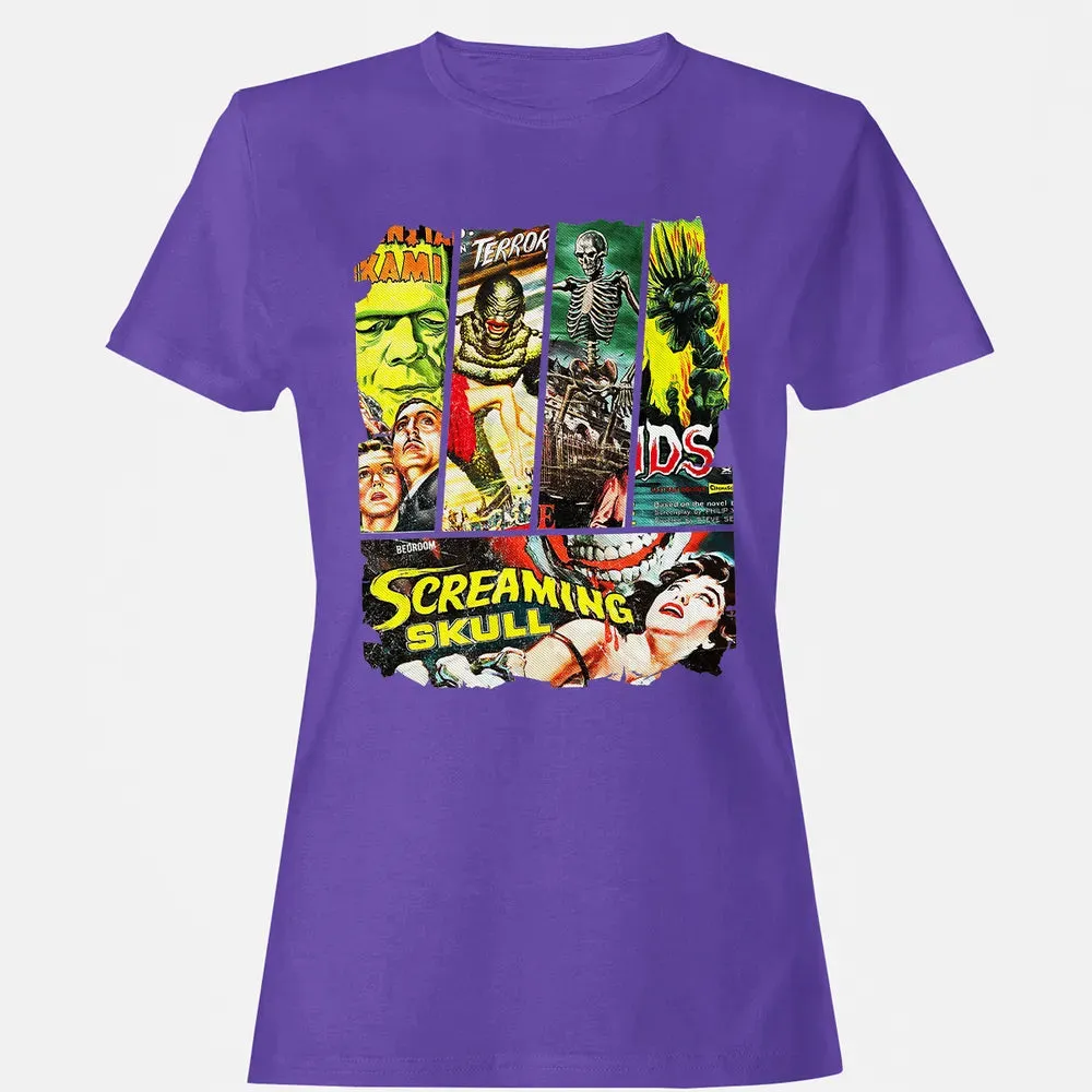 Vintage Sci-Fi Horror Women's T-shirt - 12