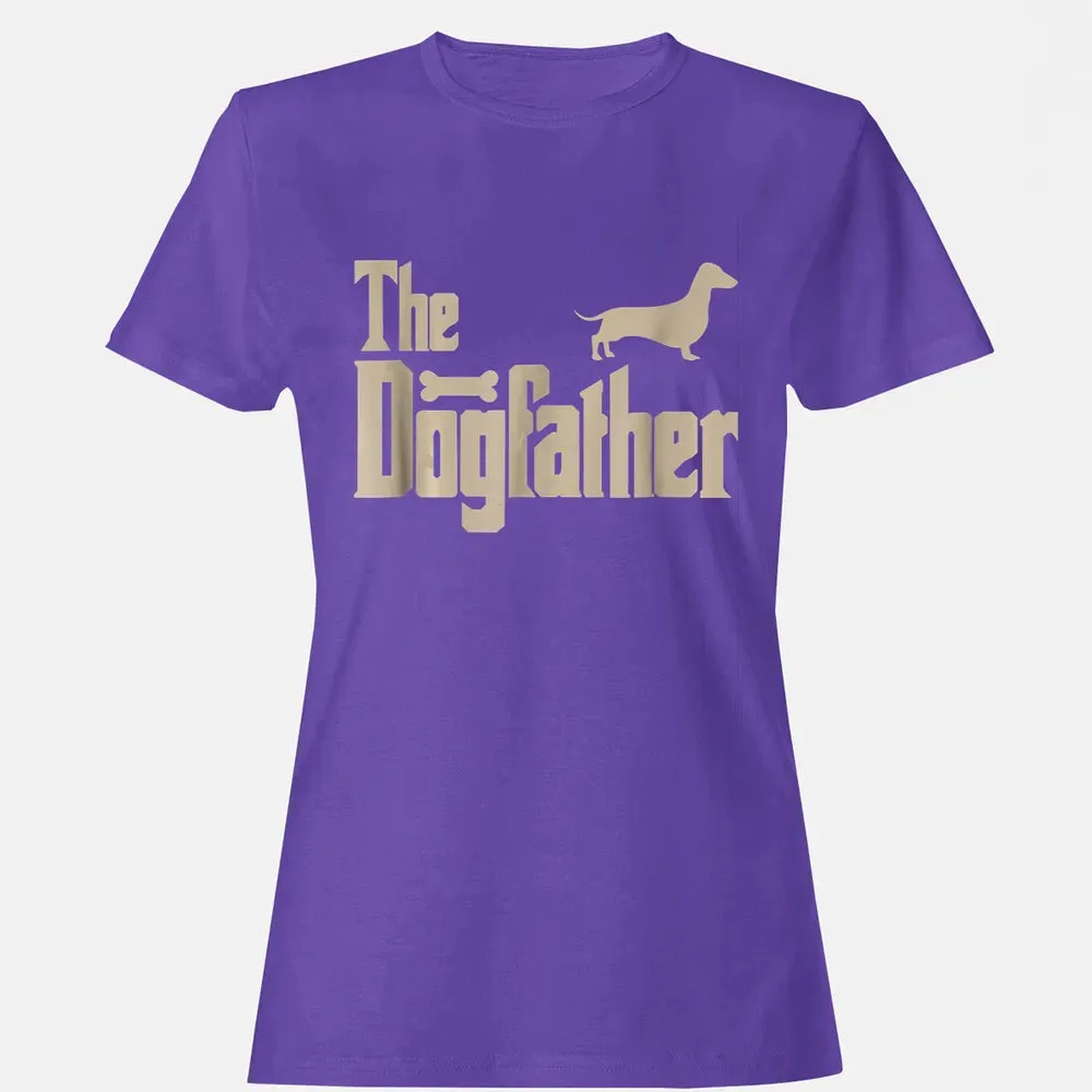 Mens Dachshund Dog Lovers Gifts "The Dogfather" Men  s Women's T-shirt - 12