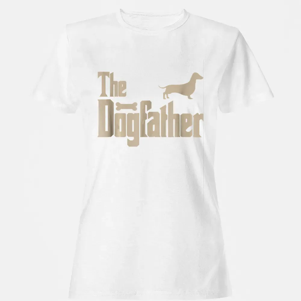 Mens Dachshund Dog Lovers Gifts "The Dogfather" Men  s Women's T-shirt - 16