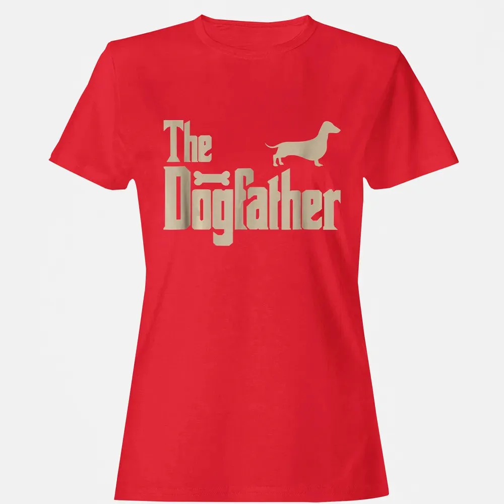 Mens Dachshund Dog Lovers Gifts "The Dogfather" Men  s Women's T-shirt - 13
