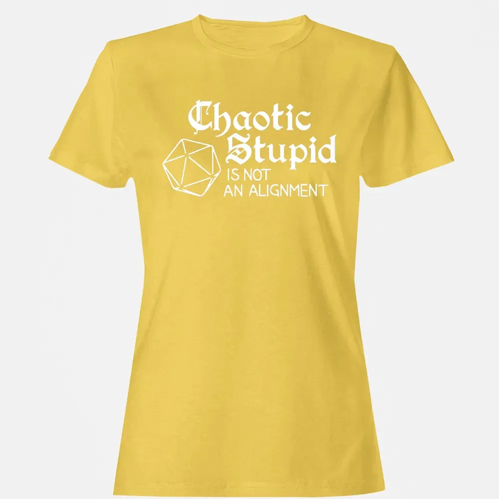 Chaotic Stupid Is Not An Alignment Women's T-shirt - 4