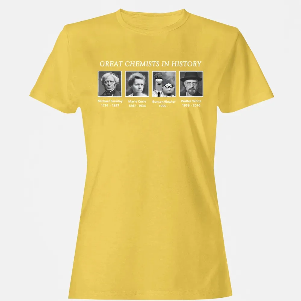 Great Chemists In History Women's T-shirt - 4