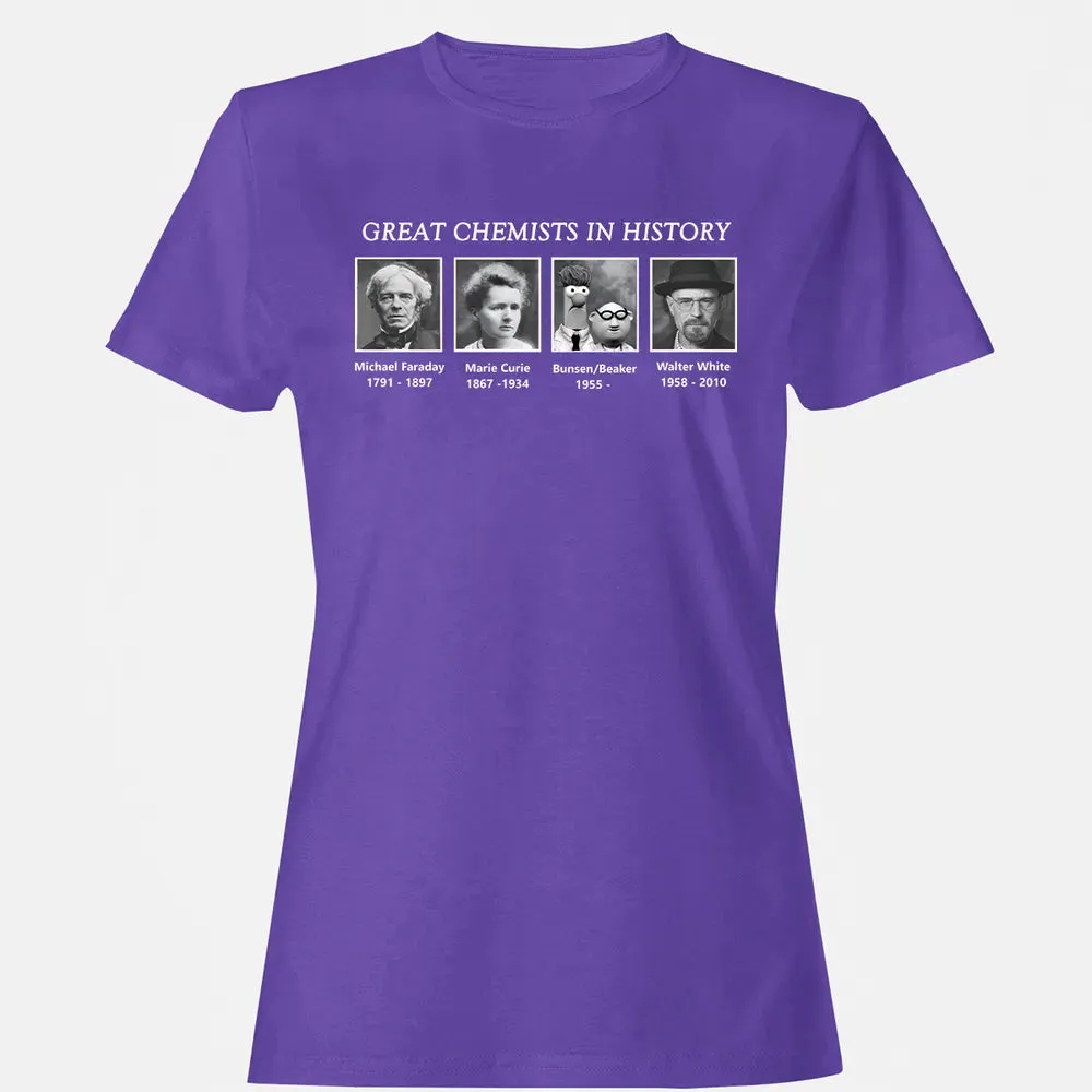 Great Chemists In History Women's T-shirt - 12