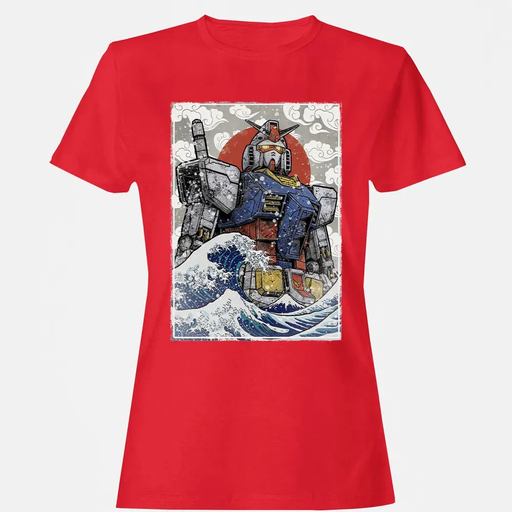 Great Wave Off Gundam Women's T-shirt - 13