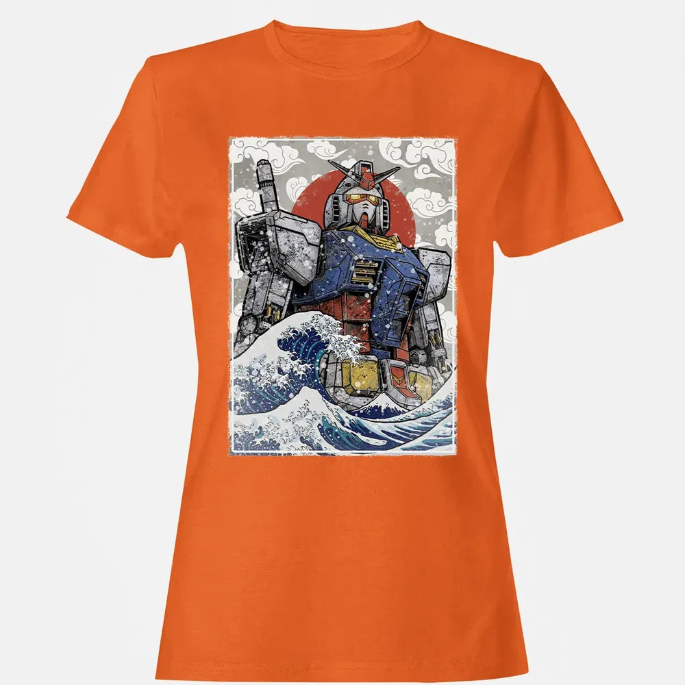 Great Wave Off Gundam Women's T-shirt - 11