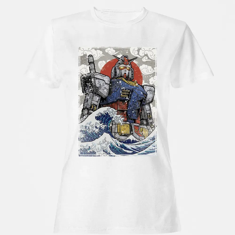 Great Wave Off Gundam Women's T-shirt - 16
