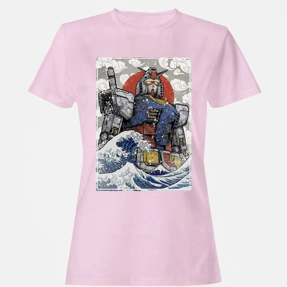 Great Wave Off Gundam Women's T-shirt - 9