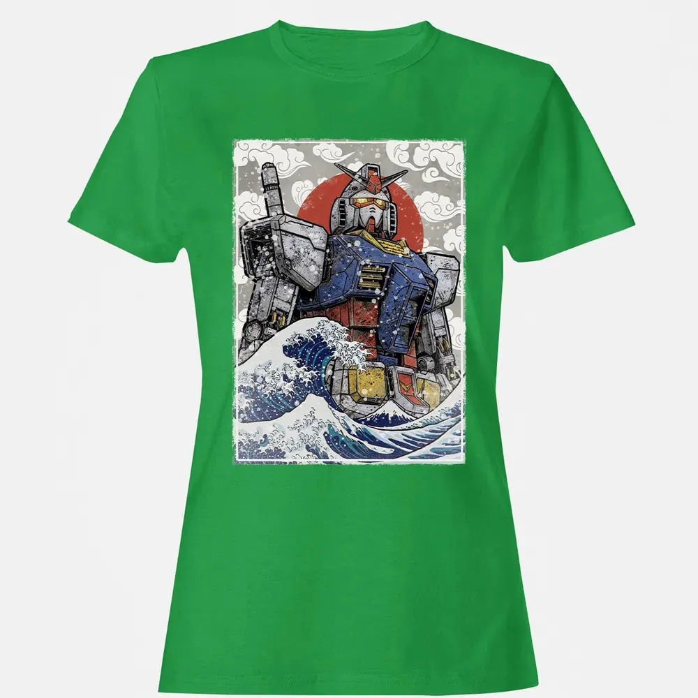 Great Wave Off Gundam Women's T-shirt - 7