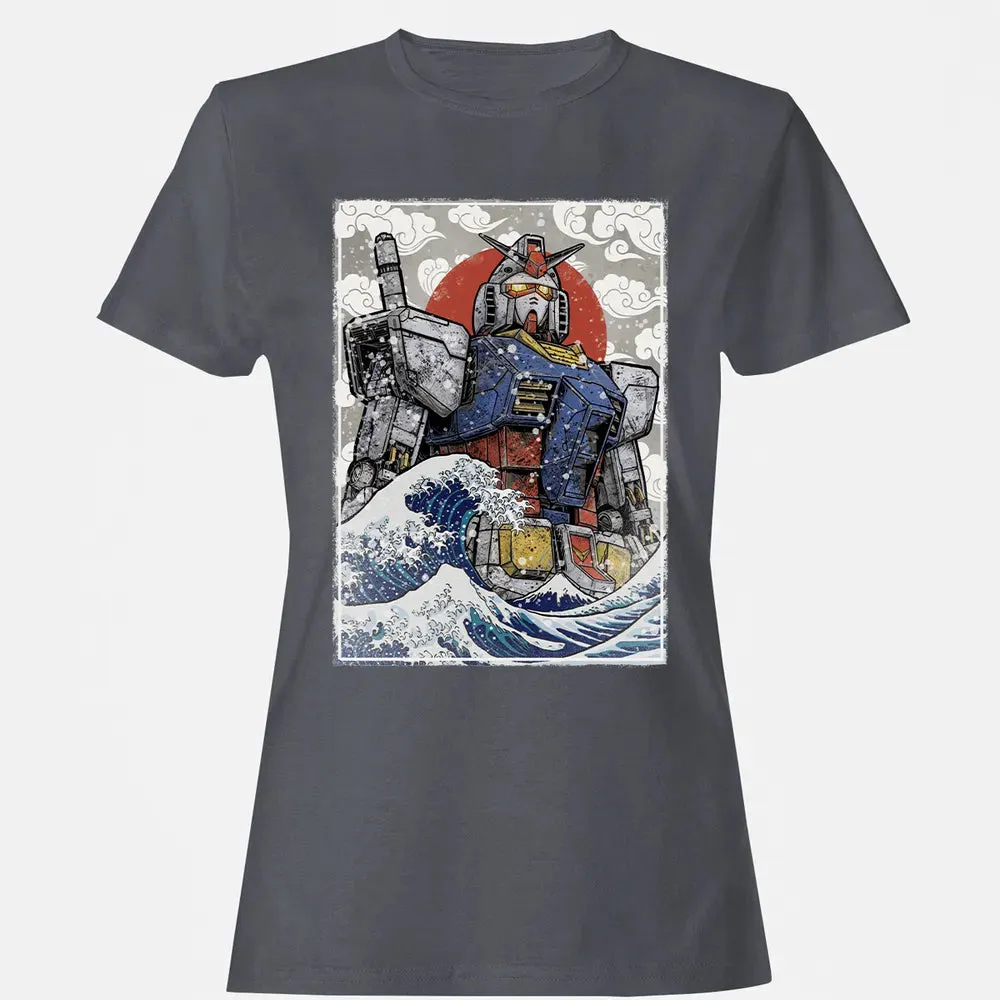 Great Wave Off Gundam Women's T-shirt - 5