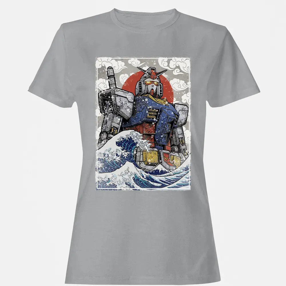 Great Wave Off Gundam Women's T-shirt - 15