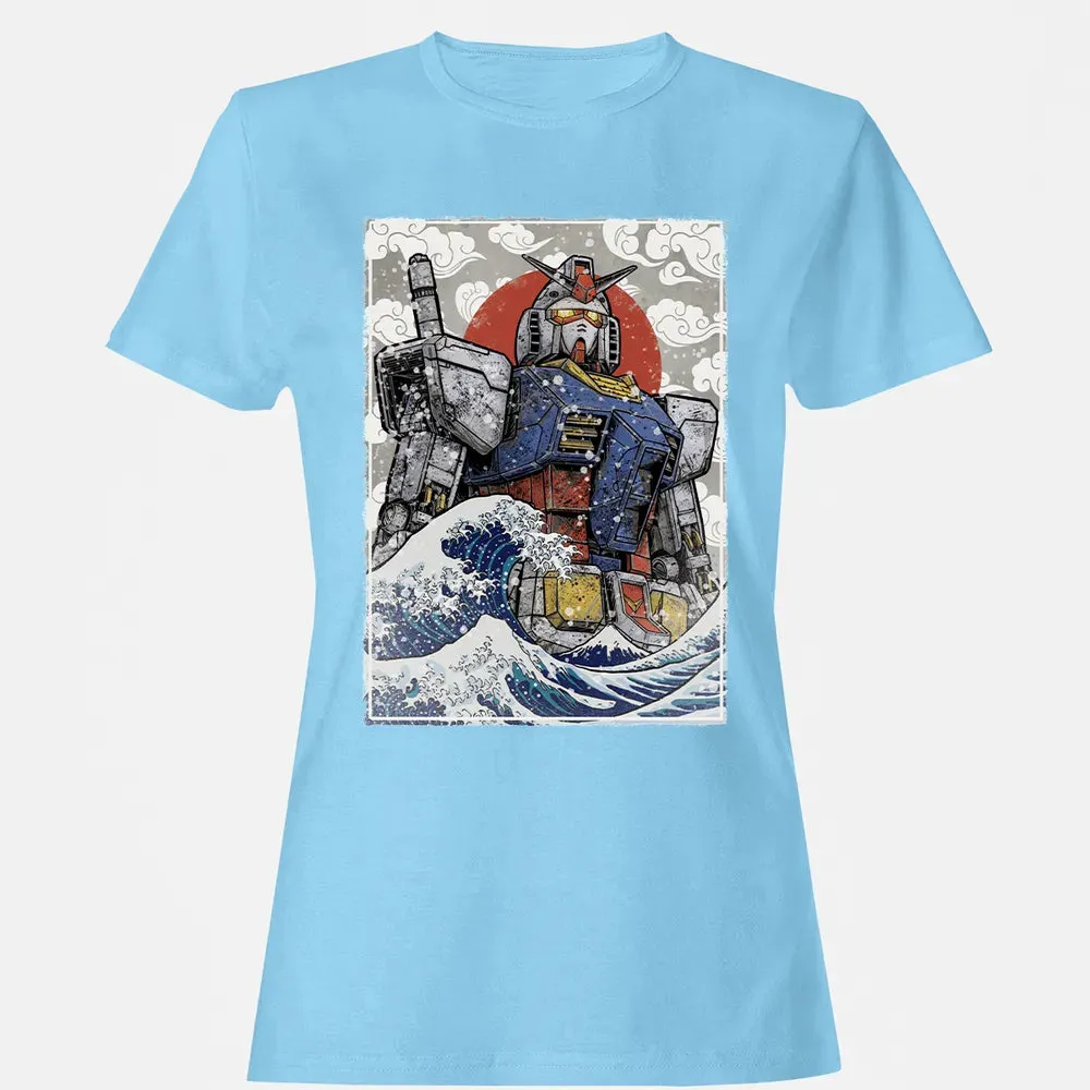 Great Wave Off Gundam Women's T-shirt - 8