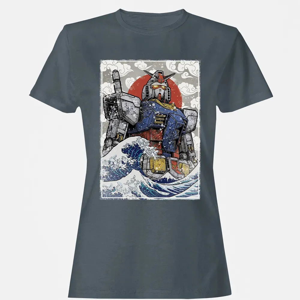 Great Wave Off Gundam Women's T-shirt - 3
