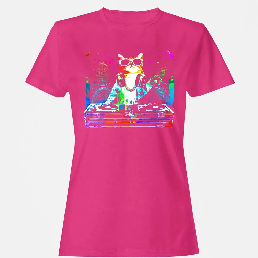 HOUSE CAT (New DJ Cat Kitty) Women's T-shirt - 6