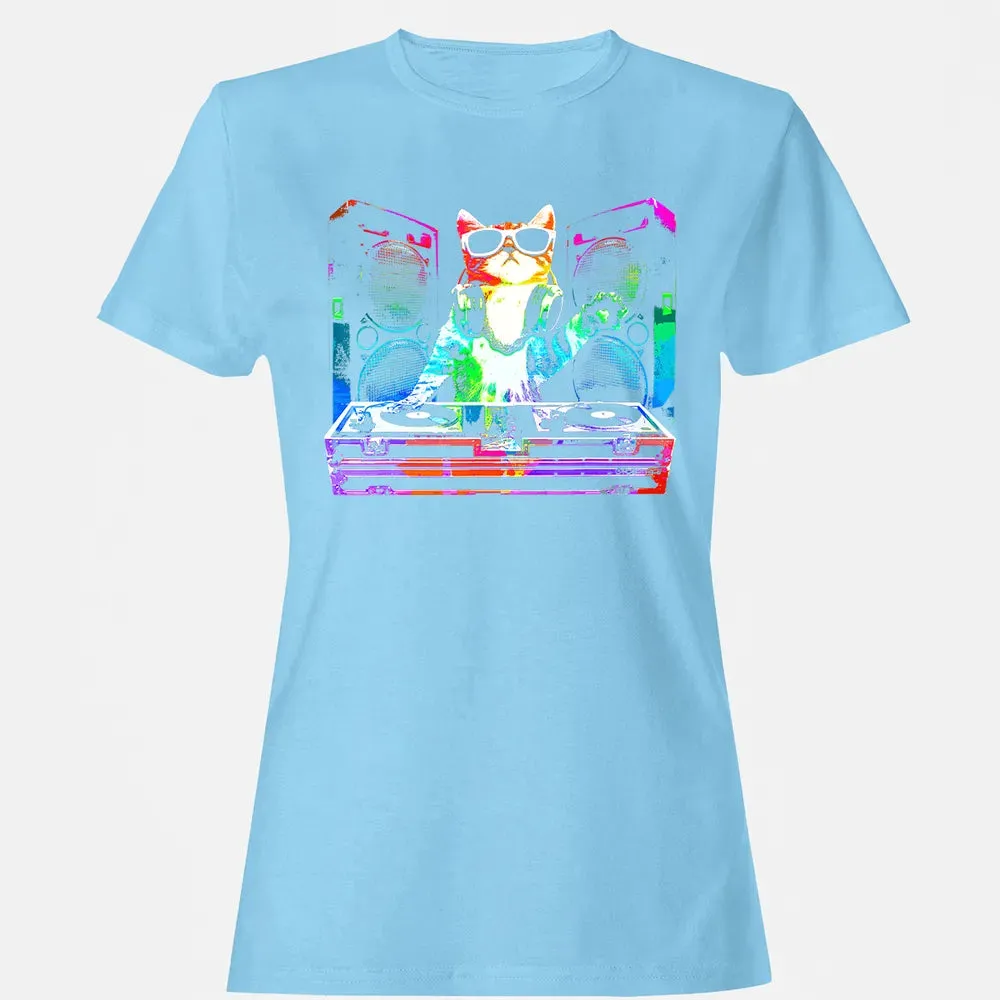 HOUSE CAT (New DJ Cat Kitty) Women's T-shirt - 8
