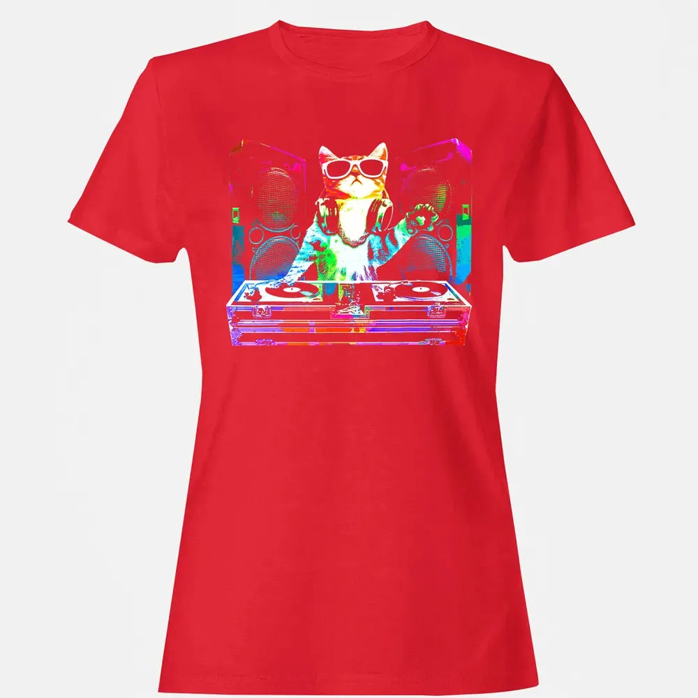 HOUSE CAT (New DJ Cat Kitty) Women's T-shirt - 13