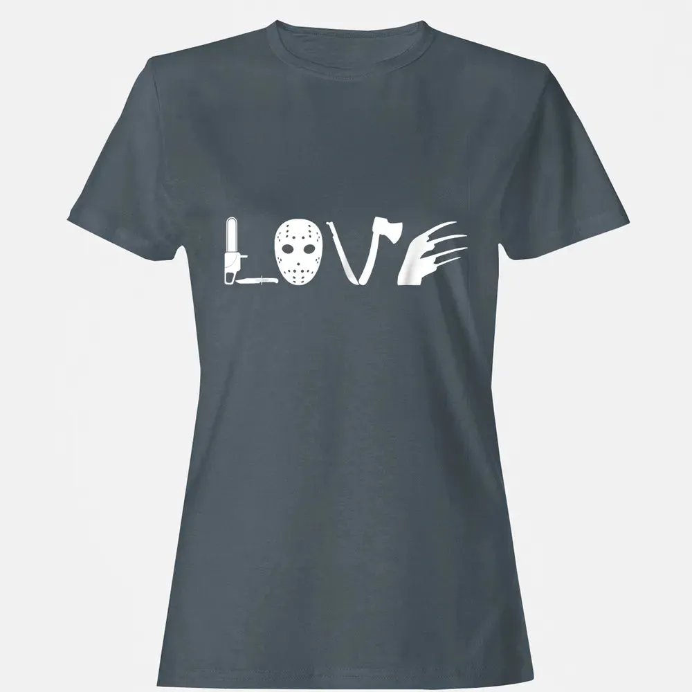 I love Horror Movies    Scary Movie Women's T-shirt - 3